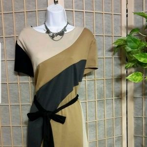 AA STUDIO COLOR BLOCK Dress